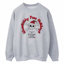 Disney - Sweat THE NIGHTMARE BEFORE CHRISTMAS GHOULISHLY FUN HOLIDAYS - Homme (Gris chiné)