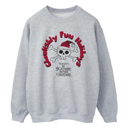 Disney - Sweat THE NIGHTMARE BEFORE CHRISTMAS GHOULISHLY FUN HOLIDAYS - Homme (Gris chiné)