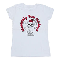 Disney - T-shirt THE NIGHTMARE BEFORE CHRISTMAS GHOULISHLY FUN HOLIDAYS - Femme (Blanc)
