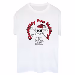 Disney - T-shirt THE NIGHTMARE BEFORE CHRISTMAS GHOULISHLY FUN HOLIDAYS - Femme (Blanc)