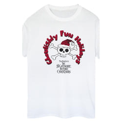 Disney - T-shirt THE NIGHTMARE BEFORE CHRISTMAS GHOULISHLY FUN HOLIDAYS - Femme (Blanc)