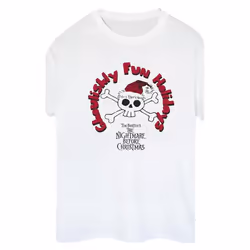 Disney - T-shirt THE NIGHTMARE BEFORE CHRISTMAS GHOULISHLY FUN HOLIDAYS - Femme (Blanc)