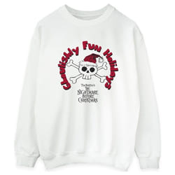 Disney - Sweat THE NIGHTMARE BEFORE CHRISTMAS GHOULISHLY FUN HOLIDAYS - Femme (Blanc)