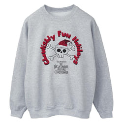 Disney - Sweat THE NIGHTMARE BEFORE CHRISTMAS GHOULISHLY FUN HOLIDAYS - Femme (Gris chiné)