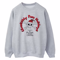 Disney - Sweat THE NIGHTMARE BEFORE CHRISTMAS GHOULISHLY FUN HOLIDAYS - Femme (Gris chiné)