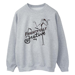 Disney - Sweat THE NIGHTMARE BEFORE CHRISTMAS FRIGHTFULLY - Homme (Gris chiné)