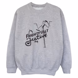 Disney - Sweat THE NIGHTMARE BEFORE CHRISTMAS FRIGHTFULLY - Garçon (Gris chiné)