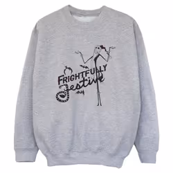 Disney - Sweat THE NIGHTMARE BEFORE CHRISTMAS FRIGHTFULLY - Garçon (Gris chiné)
