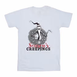 Disney - T-shirt THE NIGHTMARE BEFORE CHRISTMAS SEASONS CREEPINGS - Homme (Blanc)