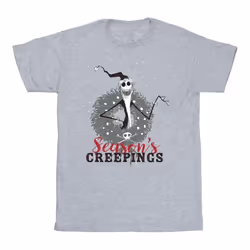 Disney - T-shirt THE NIGHTMARE BEFORE CHRISTMAS SEASONS CREEPINGS - Homme (Gris chiné)