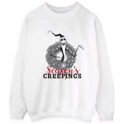 Disney - Sweat THE NIGHTMARE BEFORE CHRISTMAS SEASONS CREEPINGS - Homme (Blanc)