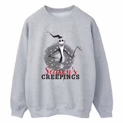Disney - Sweat THE NIGHTMARE BEFORE CHRISTMAS SEASONS CREEPINGS - Homme (Gris chiné)