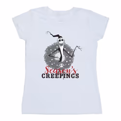 Disney - T-shirt THE NIGHTMARE BEFORE CHRISTMAS SEASONS CREEPINGS - Femme (Blanc)