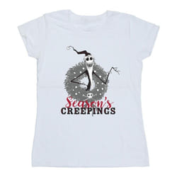 Disney - T-shirt THE NIGHTMARE BEFORE CHRISTMAS SEASONS CREEPINGS - Femme (Blanc)