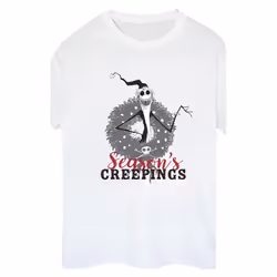 Disney - T-shirt THE NIGHTMARE BEFORE CHRISTMAS SEASONS CREEPINGS - Femme (Blanc)