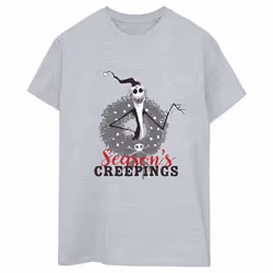 Disney - T-shirt THE NIGHTMARE BEFORE CHRISTMAS SEASONS CREEPINGS - Femme (Gris chiné)