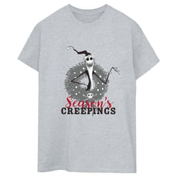 Disney - T-shirt THE NIGHTMARE BEFORE CHRISTMAS SEASONS CREEPINGS - Femme (Gris chiné)