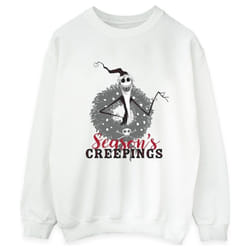 Disney - Sweat THE NIGHTMARE BEFORE CHRISTMAS SEASONS CREEPINGS - Femme (Blanc)