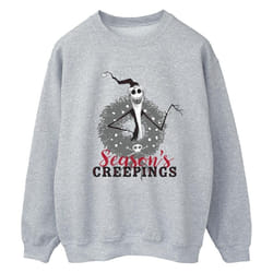 Disney - Sweat THE NIGHTMARE BEFORE CHRISTMAS SEASONS CREEPINGS - Femme (Gris chiné)