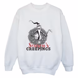 Disney - Sweat THE NIGHTMARE BEFORE CHRISTMAS SEASONS CREEPINGS - Garçon (Blanc)