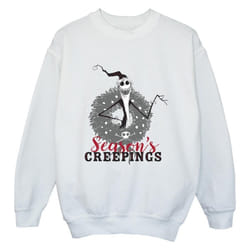 Disney - Sweat THE NIGHTMARE BEFORE CHRISTMAS SEASONS CREEPINGS - Garçon (Blanc)