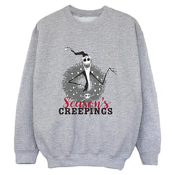 Disney - Sweat THE NIGHTMARE BEFORE CHRISTMAS SEASONS CREEPINGS - Garçon (Gris chiné)