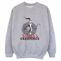 Disney - Sweat THE NIGHTMARE BEFORE CHRISTMAS SEASONS CREEPINGS - Garçon (Gris chiné)