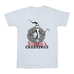 Disney - T-shirt THE NIGHTMARE BEFORE CHRISTMAS SEASONS CREEPINGS - Fille (Blanc)