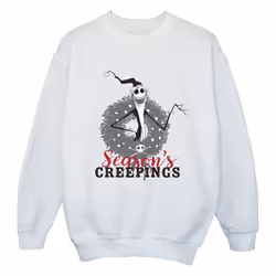 Disney - Sweat THE NIGHTMARE BEFORE CHRISTMAS SEASONS CREEPINGS - Fille (Blanc)