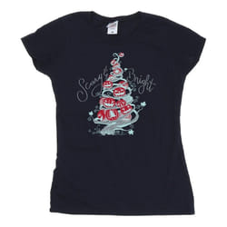 Disney - T-shirt THE NIGHTMARE BEFORE CHRISTMAS - Femme (Bleu marine)