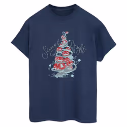 Disney - T-shirt THE NIGHTMARE BEFORE CHRISTMAS - Femme (Bleu marine)