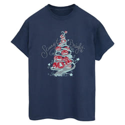 Disney - T-shirt THE NIGHTMARE BEFORE CHRISTMAS - Femme (Bleu marine)