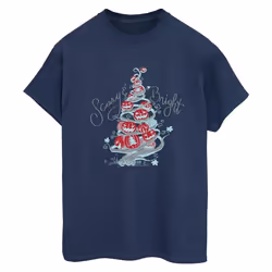 Disney - T-shirt THE NIGHTMARE BEFORE CHRISTMAS - Femme (Bleu marine)