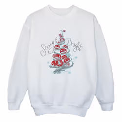 Disney - Sweat THE NIGHTMARE BEFORE CHRISTMAS - Fille (Blanc)