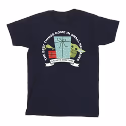 Star Wars - T-shirt THE MANDALORIAN GALAXY'S GREETINGS - Homme (Bleu marine)