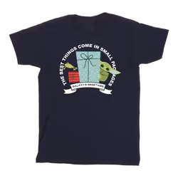 Star Wars - T-shirt THE MANDALORIAN GALAXY'S GREETINGS - Homme (Bleu marine)
