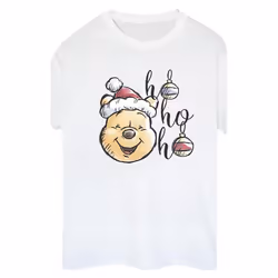 Disney - T-shirt HO HO HO - Femme (Blanc)