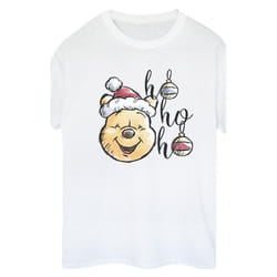 Disney - T-shirt HO HO HO - Femme (Blanc)