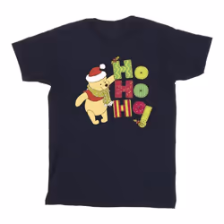 Disney - T-shirt HO HO HO - Homme (Bleu marine)