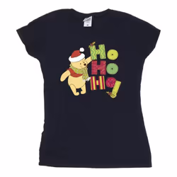 Disney - T-shirt HO HO HO - Femme (Bleu marine)
