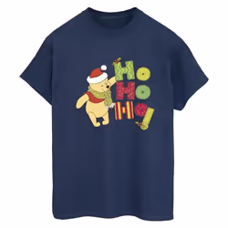 Disney - T-shirt HO HO HO - Femme (Bleu marine)