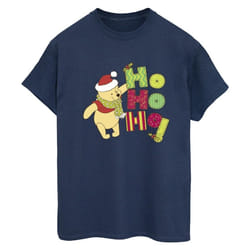 Disney - T-shirt HO HO HO - Femme (Bleu marine)