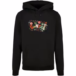 Elf - Sweat à capuche FA LA LA - Femme (Noir)