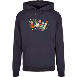 Elf - Sweat à capuche FA LA LA - Femme (Bleu marine)