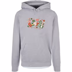 Elf - Sweat à capuche FA LA LA - Femme (Gris chiné)