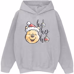 Disney - Sweat à capuche HO HO HO - Femme (Gris chiné)