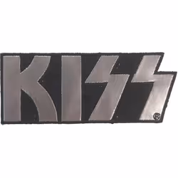 Kiss - Patch à repasser - Taille unique (Noir / Gris acier)