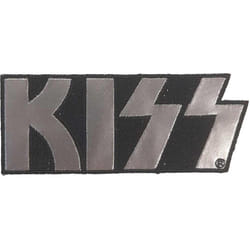 Kiss - Patch à repasser - Taille unique (Noir / Gris acier)