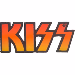 Kiss - Patch à repasser - Taille unique (Orange / Jaune / Noir)