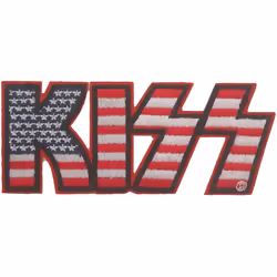 Kiss - Patch à repasser - Taille unique (Rouge / Blanc / Bleu)